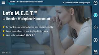 Let's M.E.E.T.™ to Resolve Workplace <mark>Harassment</mark> (eLearning Classic)
