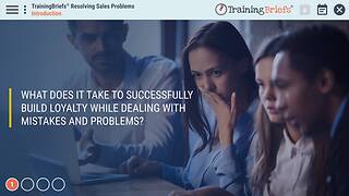 TrainingBriefs® Resolving <mark>Sales</mark> Problems
