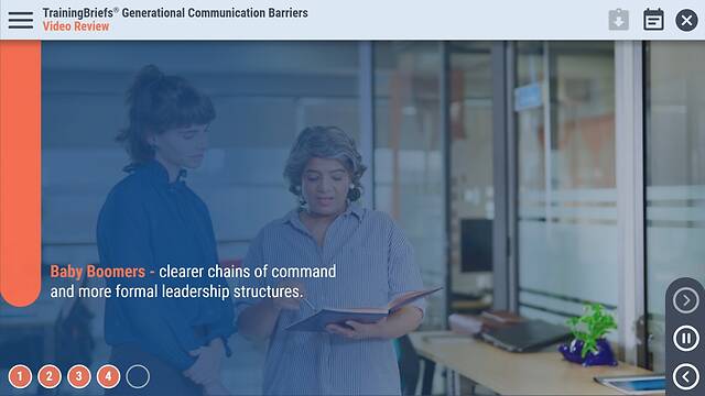 TrainingBriefs® Generational Communication Barriers