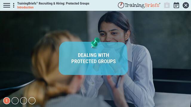 TrainingBriefs® Recruiting & Hiring: Protected Groups