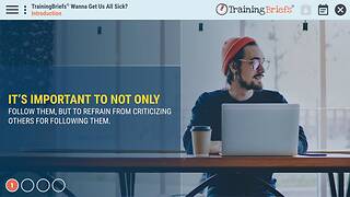 TrainingBriefs® Wanna Get Us All Sick?