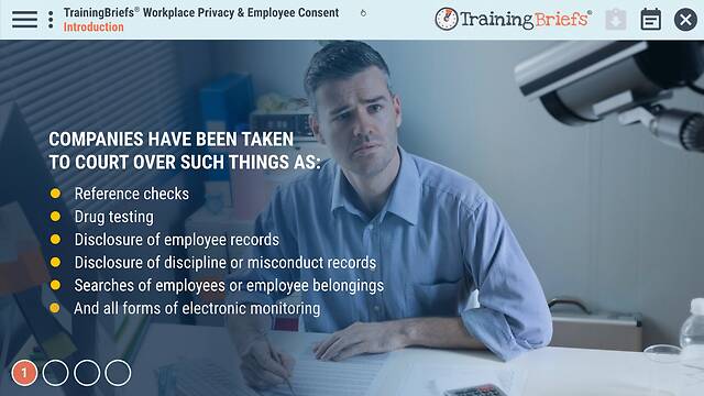 TrainingBriefs® Workplace Privacy & Employee Consent