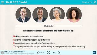 M.E.E.T. on Common Ground™: Speaking Up for Respect in the Workplace - Advantage Course