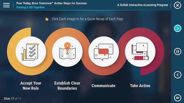 Peer Today, Boss Tomorrow™ Action Steps for Success