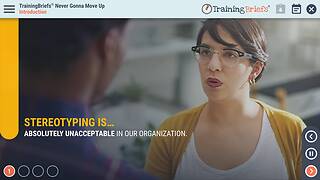 TrainingBriefs® Never Gonna Move Up