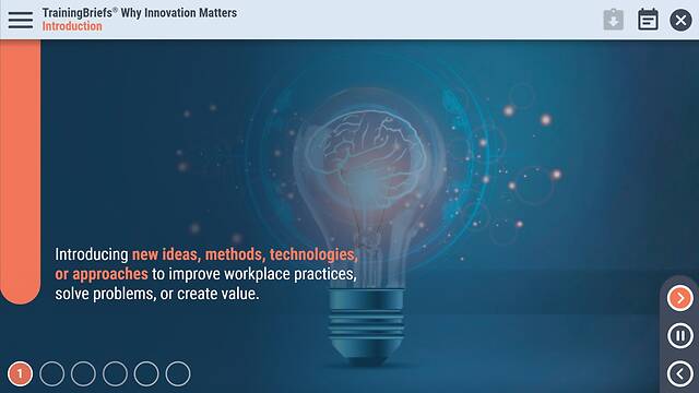 TrainingBriefs® Why Innovation Matters