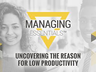 Uncovering the Reason for Low Productivity (Managing Essentials™ Series)