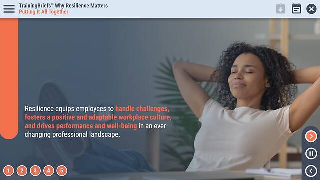 TrainingBriefs®  Why Resilience Matters