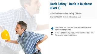 Back <mark>Safety</mark> - Back in Business™ (Part 1)