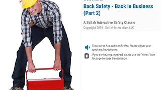 Back <mark>Safety</mark> - Back in Business™ (Part 2)