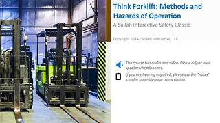 Think Forklift: Methods and Hazards of Operation™ - <mark>Safety</mark> Classic