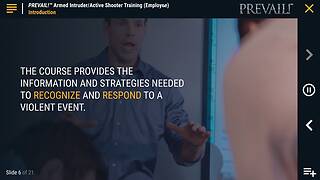 PREVAIL!® <mark>Armed Intruder/Active Shooter</mark> Training (Employee - Standard)