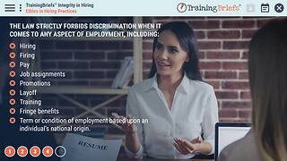 TrainingBriefs® Integrity in Hiring