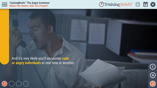 TrainingBriefs® The Angry Customer