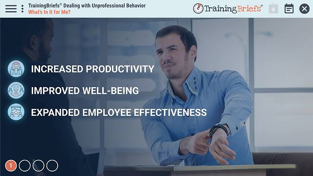 TrainingBriefs® Dealing with Unprofessional Behavior