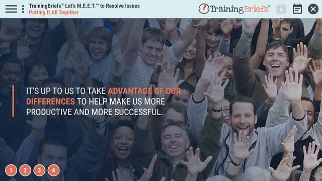 TrainingBriefs® Let’s M.E.E.T.™ to Resolve Issues