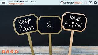 TrainingBriefs® A Difference of Opinion