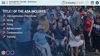 TrainingBriefs® The ADA - An Overview
