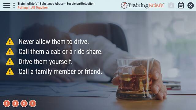 TrainingBriefs® Substance Abuse - Suspicion/Detection